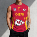 SPECIAL EDITION - NEW CUSTOMIZED NFL01 KCC KANSAS CITY CHIEFS MEN'S GYM SHIRT