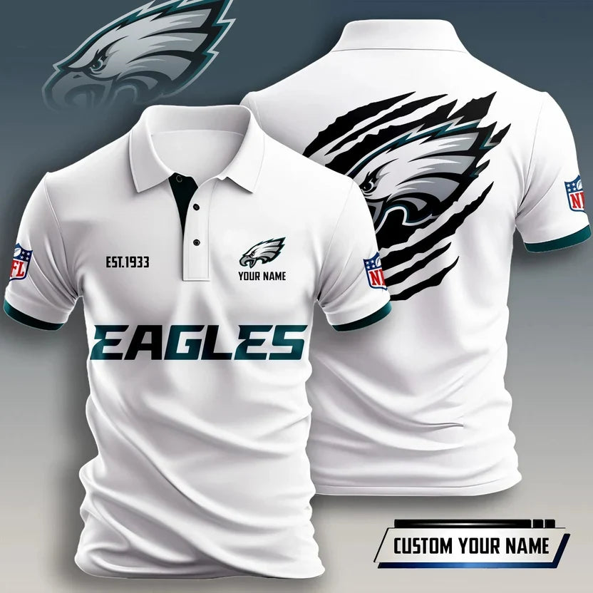 VIRAL EDITION - NEW CUSTOMIZED NFL02 PPE PHILADELPHIA EAGLES T-SHIRT, POLO SHIRT, ZIP POLO SHIRT, HOODIE, ZIP HOODIE & SWEATSHIRT