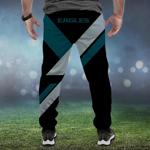 HOT DEAL - NEW CUSTOMIZED NFL02 PPE PHILADELPHIA EAGLES SWEATPANTS