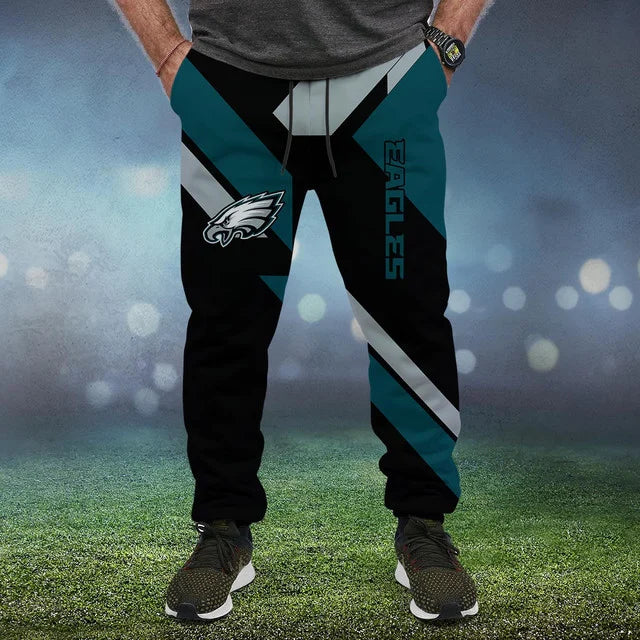 HOT DEAL - NEW CUSTOMIZED NFL02 PPE PHILADELPHIA EAGLES SWEATPANTS