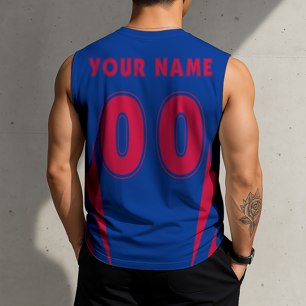 SPECIAL EDITION - NEW CUSTOMIZED NFL03 BFB BUFFALO BILLS MEN'S GYM SHIRT