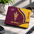 EXCLUSIVE EDITION - NEW CUSTOMIZED NCAA FBS04 ASS ARIZONA STATE SUN DEVILS LEATHER WALLET