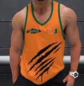 VIRAL EDITION - NEW CUSTOMIZED NCAA CWS04 MIH MIAMI HURRICANES UNISEX TANK TOP