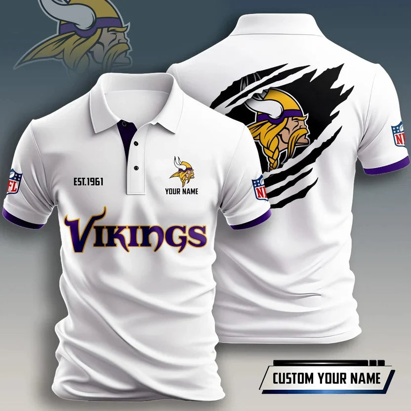 VIRAL EDITION - NEW CUSTOMIZED NFL05 MVK MINNESOTA VIKINGS T-SHIRT, POLO SHIRT, ZIP POLO SHIRT, HOODIE, ZIP HOODIE & SWEATSHIRT
