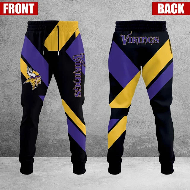 HOT DEAL - NEW CUSTOMIZED NFL05 MVK MINNESOTA VIKINGS SWEATPANTS