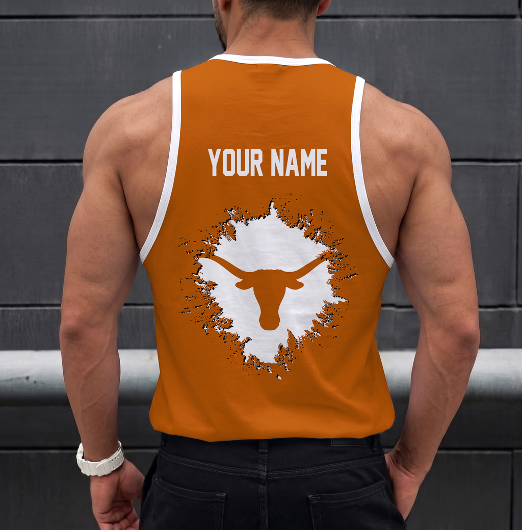 VIRAL EDITION - NEW CUSTOMIZED NCAA CWS05 TXL TEXAS LONGHORNS UNISEX TANK TOP