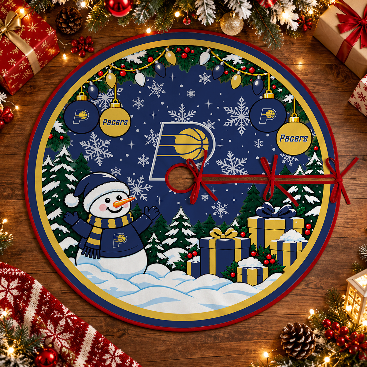 [FAN FAVORITE] NEW CUSTOMIZED NBA06 IPA INDIANA PACERS CHRISTMAS TREE SKIRT