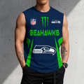 SPECIAL EDITION - NEW CUSTOMIZED NFL06 SSH SEATTLE SEAHAWKS MEN'S GYM SHIRT