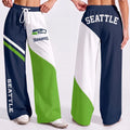 VIRAL EDITION - NEW CUSTOMIZED NFL06 SSH SEATTLE SEAHAWKS WOMEN'S WIDE LEG PANTS