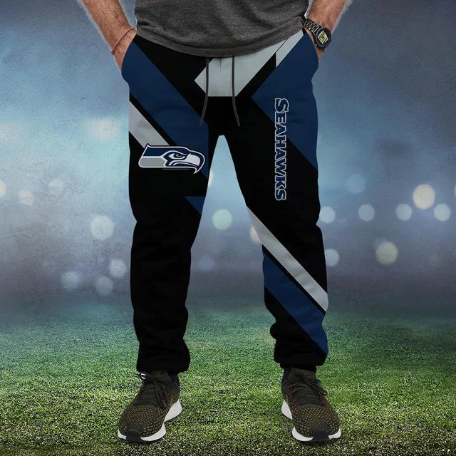 HOT DEAL - NEW CUSTOMIZED NFL06 SSH SEATTLE SEAHAWKS SWEATPANTS