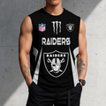 SPECIAL EDITION - NEW CUSTOMIZED NFL07 LVR LAS VEGAS RAIDERS MEN'S GYM SHIRT