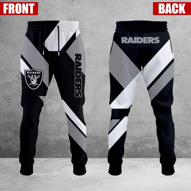 HOT DEAL - NEW CUSTOMIZED NFL07 LVR LAS VEGAS RAIDERS SWEATPANTS