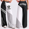 VIRAL EDITION - NEW CUSTOMIZED NFL07 LVR LAS VEGAS RAIDERS WOMEN'S WIDE LEG PANTS