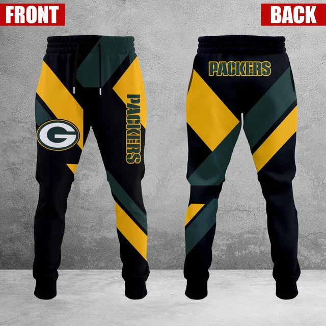 HOT DEAL - NEW CUSTOMIZED NFL08 GBP GREEN BAY PACKERS SWEATPANTS