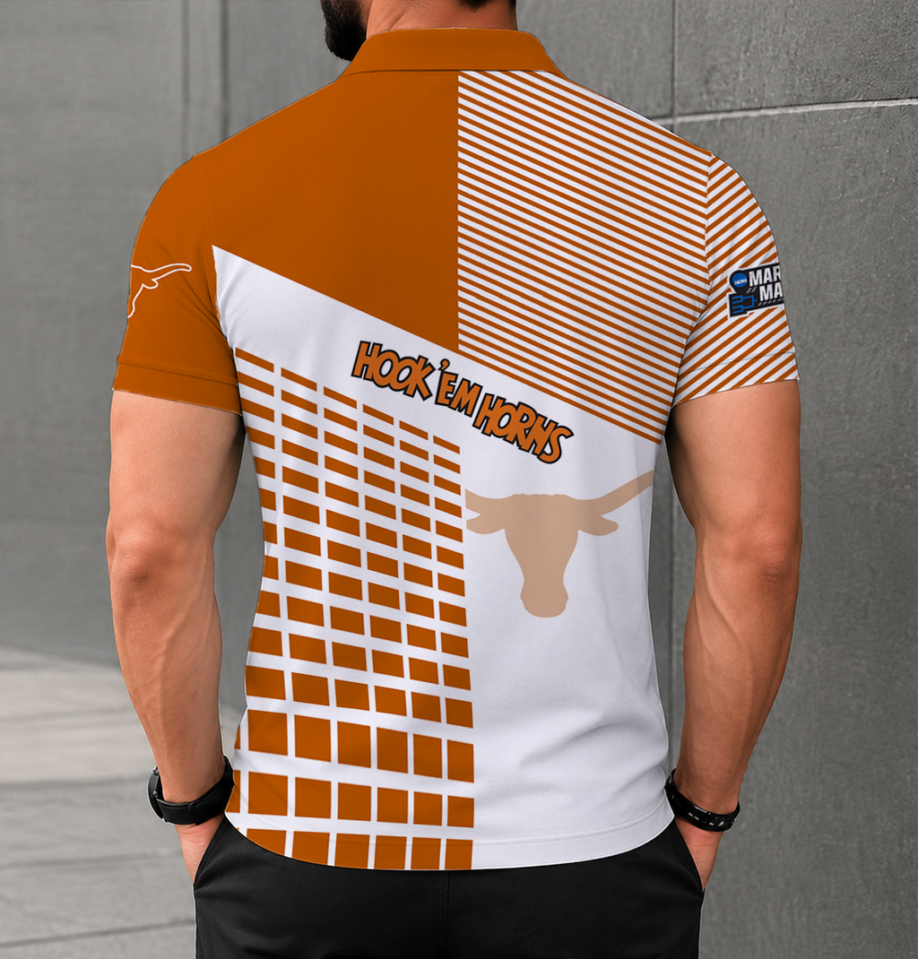 EXCLUSIVE  EDITION - NEW CUSTOMIZED NCAA MAM08 TXL TEXAS LONGHORNS POLO SHIRT