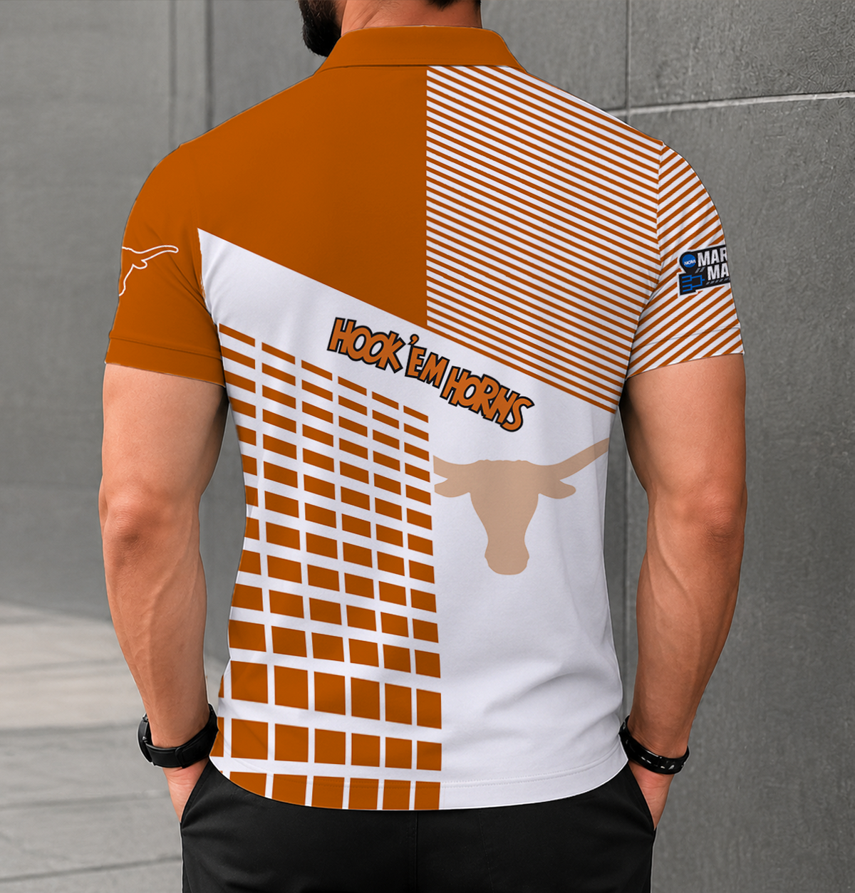 EXCLUSIVE  EDITION - NEW CUSTOMIZED NCAA MAM08 TXL TEXAS LONGHORNS POLO SHIRT