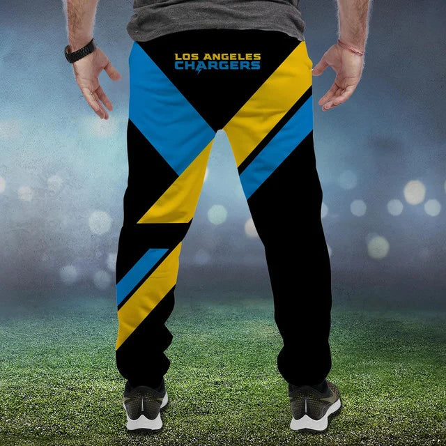 HOT DEAL - NEW CUSTOMIZED NFL09 LAC LOS ANGELES CHARGERS SWEATPANTS