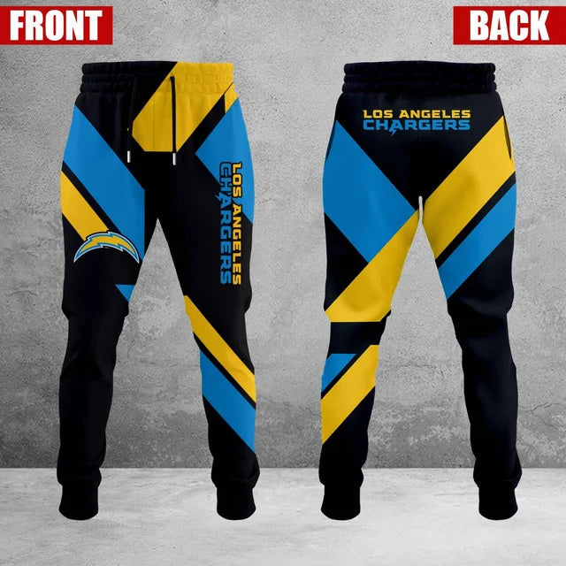 HOT DEAL - NEW CUSTOMIZED NFL09 LAC LOS ANGELES CHARGERS SWEATPANTS