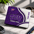 EXCLUSIVE EDITION - NEW CUSTOMIZED NCAA FBS09 THF TCU HORNED FROGS LEATHER WALLET