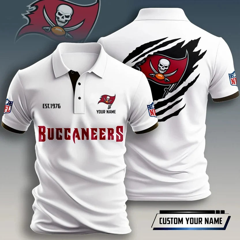 VIRAL EDITION - NEW CUSTOMIZED NFL10 TBB TAMPA BAY BUCCANEERS T-SHIRT, POLO SHIRT, ZIP POLO SHIRT, HOODIE, ZIP HOODIE & SWEATSHIRT