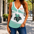 LIMITED DROP - NEW CUSTOMIZED WNBA10 NYL NEW YORK LIBERTY WOMEN'S V-NECK TANK TOP