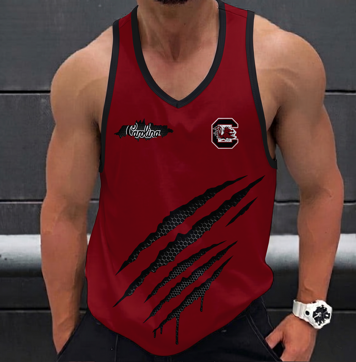 VIRAL EDITION - NEW CUSTOMIZED NCAA CWS10 SCG SOUTH CAROLINA GAMECOCKS UNISEX TANK TOP