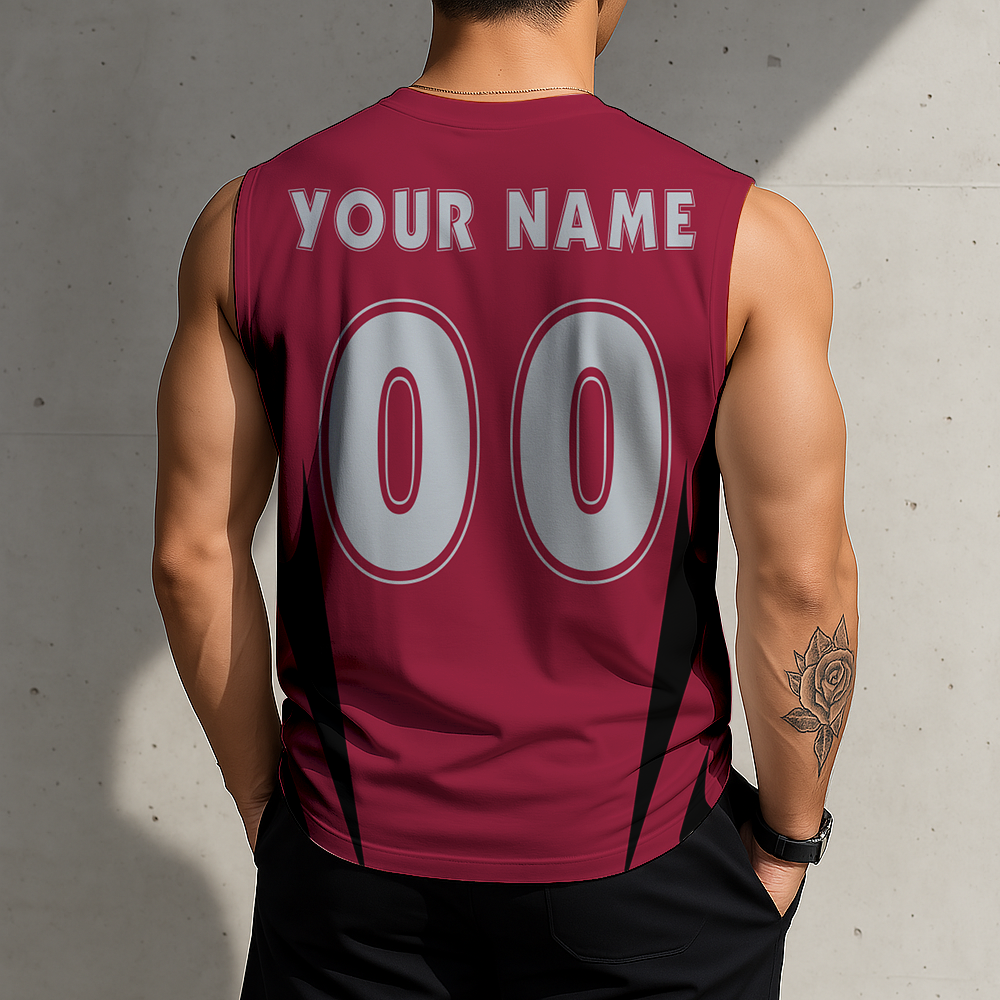 SPECIAL EDITION - NEW CUSTOMIZED NFL10 TBB TAMPA BAY BUCCANEERS MEN'S GYM SHIRT