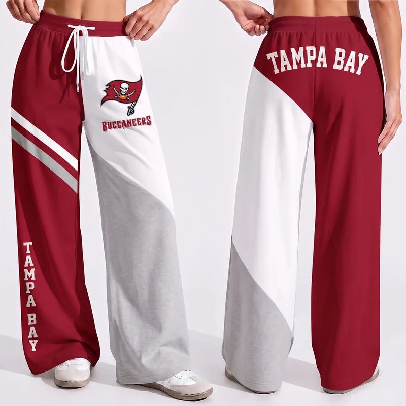 VIRAL EDITION - NEW CUSTOMIZED NFL10 TBB TAMPA BAY BUCCANEERS WOMEN'S WIDE LEG PANTS