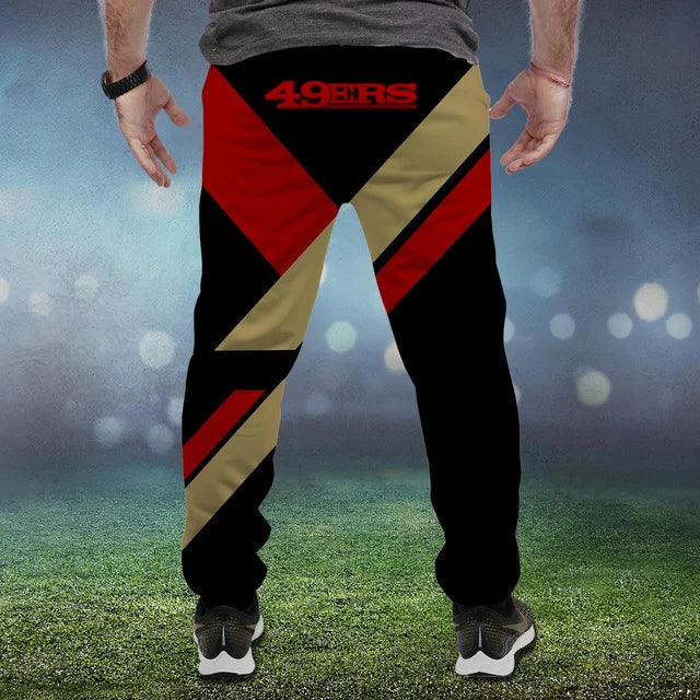 HOT DEAL - NEW CUSTOMIZED NFL11 SF49 SAN FRANCISCO 49ERS SWEATPANTS
