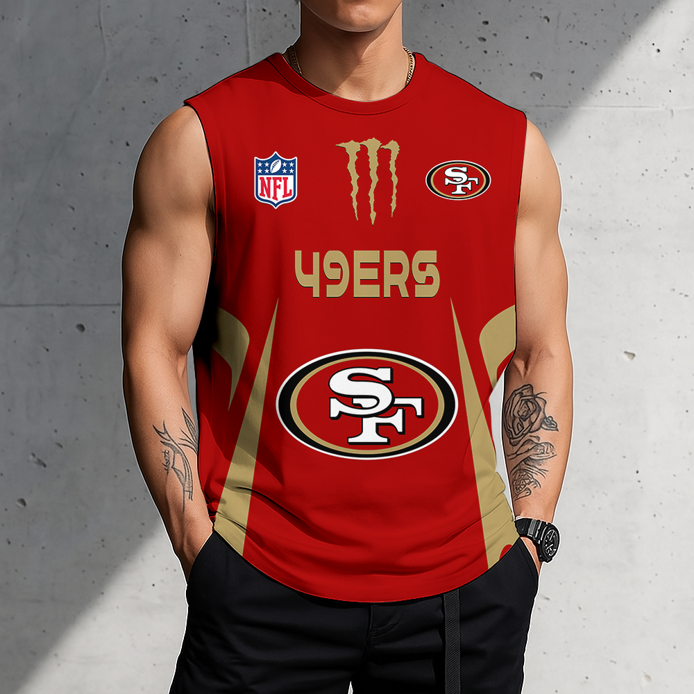 SPECIAL EDITION - NEW CUSTOMIZED NFL11 SF49 SAN FRANCISCO 49ERS MEN'S GYM SHIRT