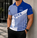 EXCLUSIVE  EDITION - NEW CUSTOMIZED NCAA MAM12 DLD DUKE BLUE DEVILS POLO SHIRT