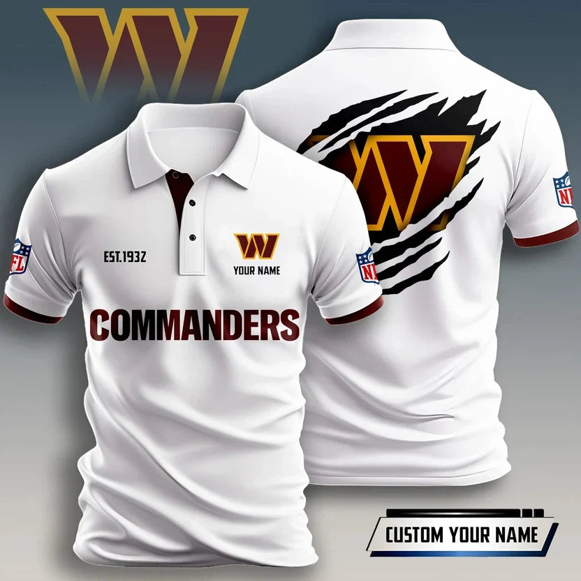 VIRAL EDITION - NEW CUSTOMIZED NFL12 WTC WASHINGTON COMMANDERS T-SHIRT, POLO SHIRT, ZIP POLO SHIRT, HOODIE, ZIP HOODIE & SWEATSHIRT