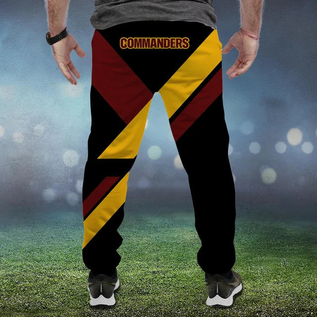 HOT DEAL - NEW CUSTOMIZED NFL12 WTC WASHINGTON COMMANDERS SWEATPANTS