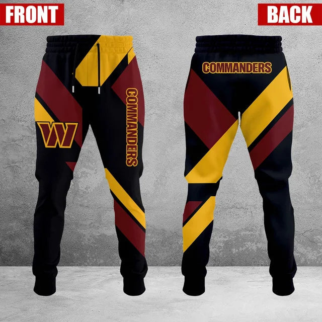HOT DEAL - NEW CUSTOMIZED NFL12 WTC WASHINGTON COMMANDERS SWEATPANTS