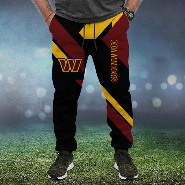 HOT DEAL - NEW CUSTOMIZED NFL12 WTC WASHINGTON COMMANDERS SWEATPANTS