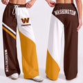 VIRAL EDITION - NEW CUSTOMIZED NFL12 WTC WASHINGTON COMMANDERS WOMEN'S WIDE LEG PANTS