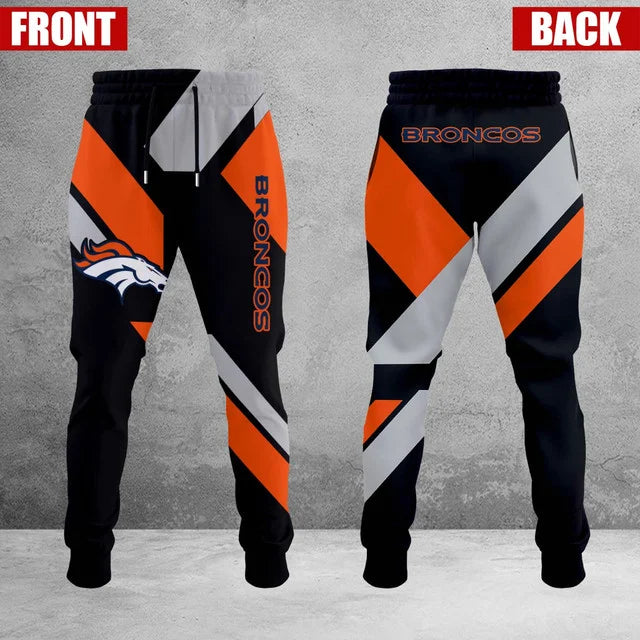 HOT DEAL - NEW CUSTOMIZED NFL13 DVB DENVER BRONCOS SWEATPANTS