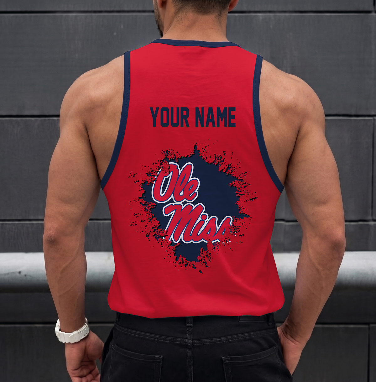 VIRAL EDITION - NEW CUSTOMIZED NCAA CWS13 OMR OLE MISS REBELS UNISEX TANK TOP