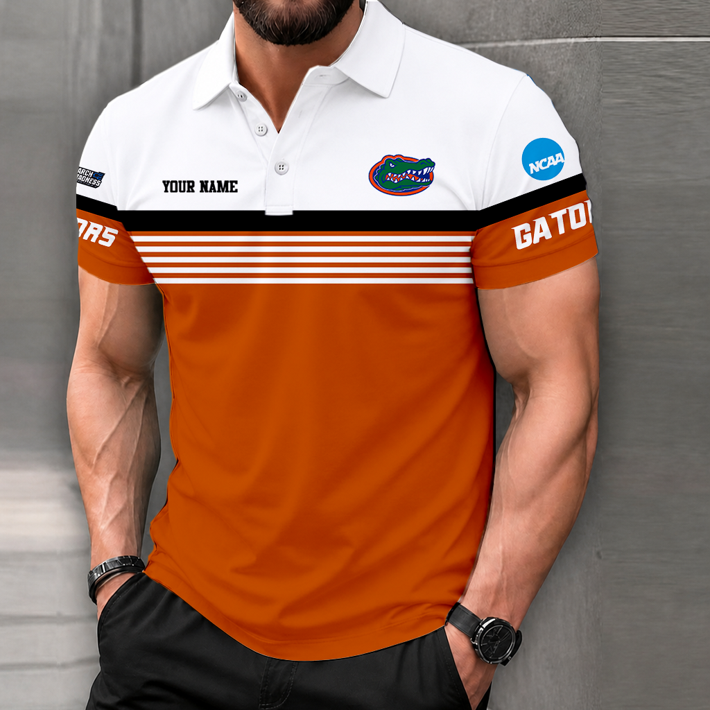 SPECIAL EDITION - NEW CUSTOMIZED NCAA MAM14 FLG FLORIDA GATORS POLO SHIRT