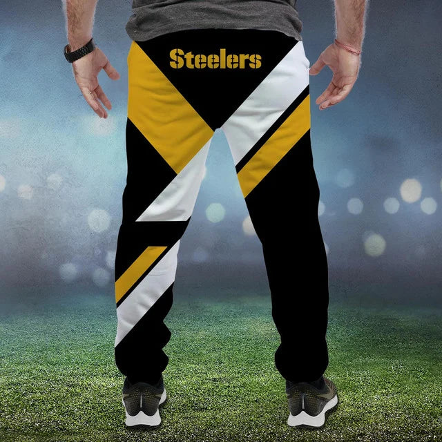 HOT DEAL - NEW CUSTOMIZED NFL14 PSB PITTSBURGH STEELERS SWEATPANTS