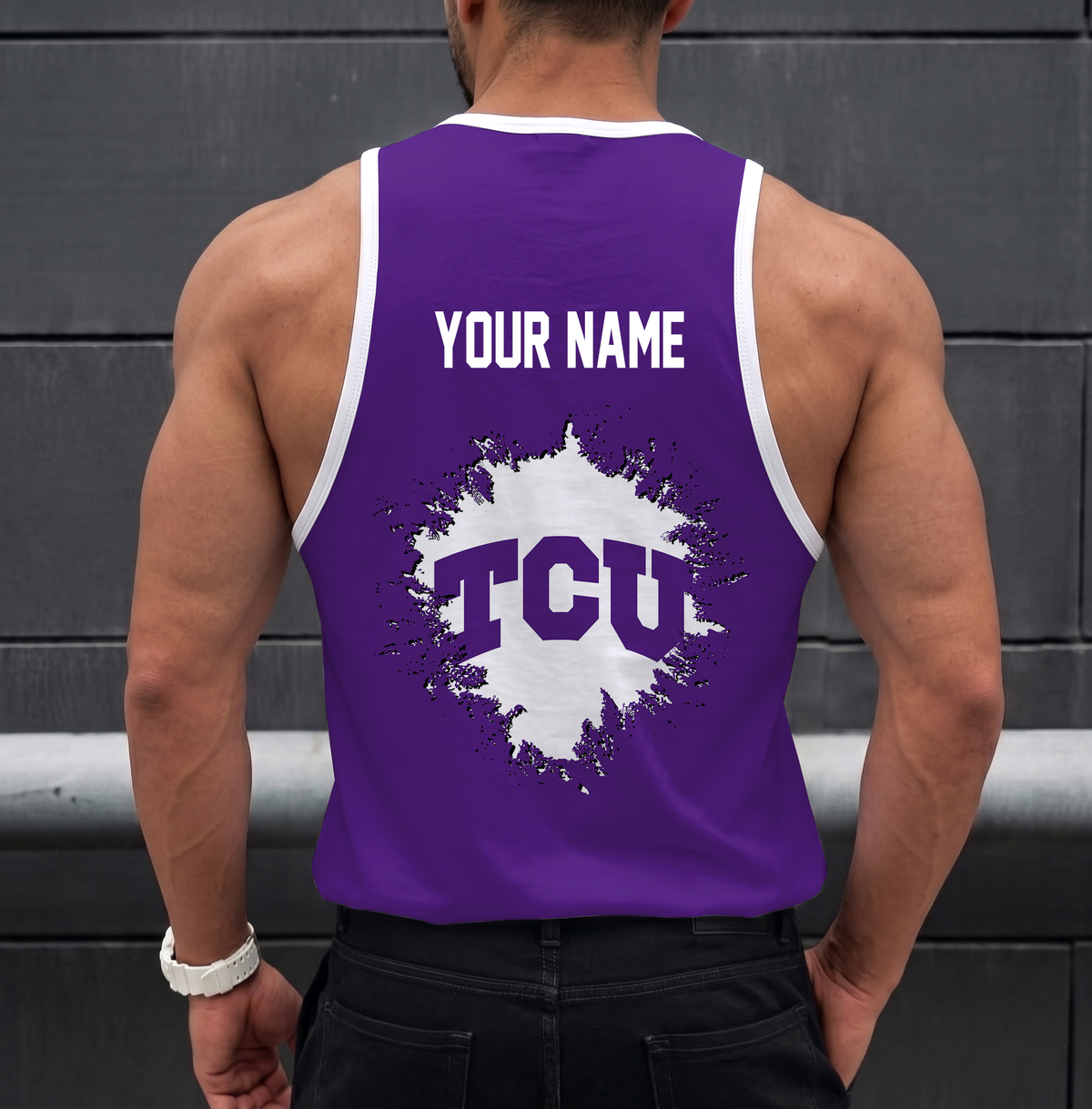 VIRAL EDITION - NEW CUSTOMIZED NCAA CWS14 THF TCU HORNED FROGS UNISEX TANK TOP