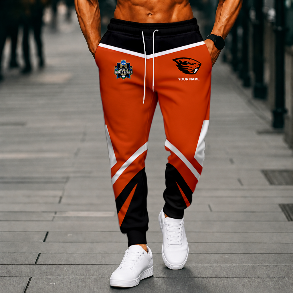VIRAL EDITION - NEW CUSTOMIZED NCAA CWS15 OGB OREGON STATE BEAVERS SWEATPANTS