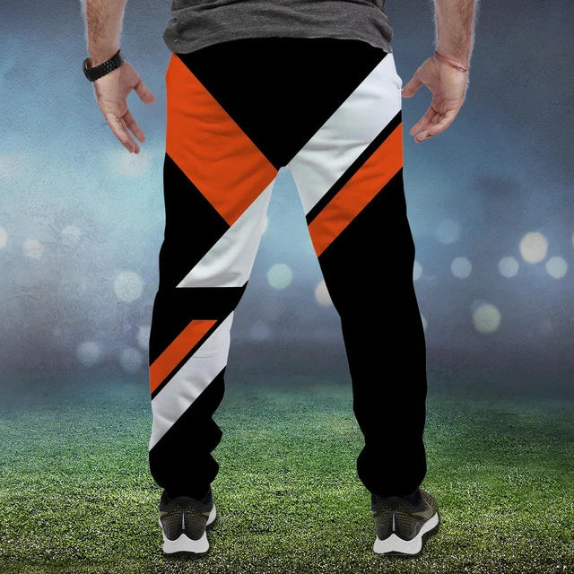 HOT DEAL - NEW CUSTOMIZED NFL16 CCB CINCINNATI BENGALS SWEATPANTS