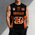 SPECIAL EDITION - NEW CUSTOMIZED NFL16 CCB CINCINNATI BENGALS MEN'S GYM SHIRT