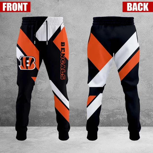HOT DEAL - NEW CUSTOMIZED NFL16 CCB CINCINNATI BENGALS SWEATPANTS