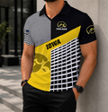 EXCLUSIVE  EDITION - NEW CUSTOMIZED NCAA MAM16 IWH IOWA HAWKEYES POLO SHIRT