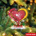 FLASH SALE - NEW CUSTOMIZED NBA17 AHA ATLANTA HAWKS CHRISTMAS ACRYLIC ORNAMENT