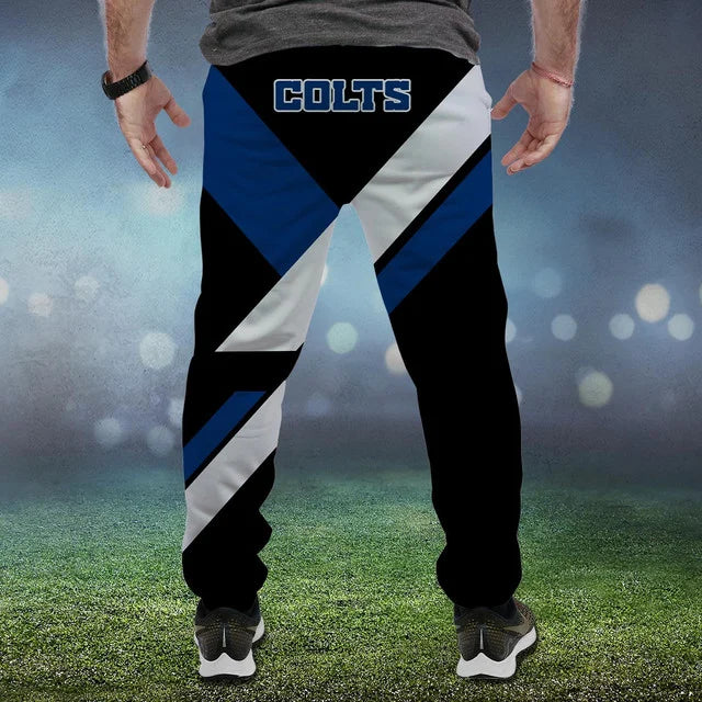 HOT DEAL - NEW CUSTOMIZED NFL17 IDC INDIANAPOLIS COLTS SWEATPANTS