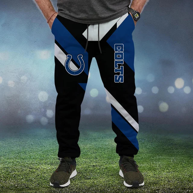 HOT DEAL - NEW CUSTOMIZED NFL17 IDC INDIANAPOLIS COLTS SWEATPANTS