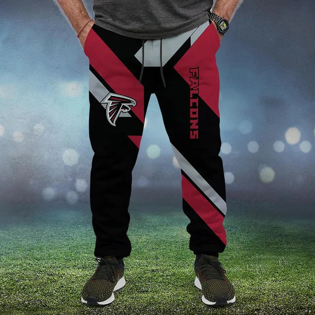 HOT DEAL - NEW CUSTOMIZED NFL18 ATF ATLANTA FALCONS SWEATPANTS